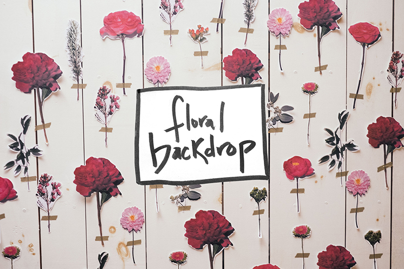 diy floral wall backdrop 