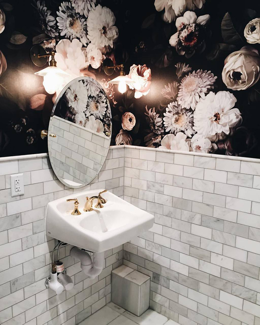 bathroom wallpaper inspiration