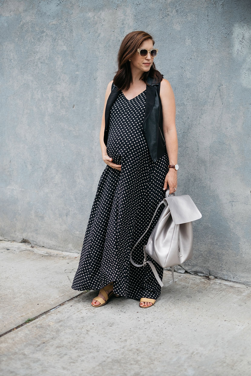 maternity fashion maxi dress