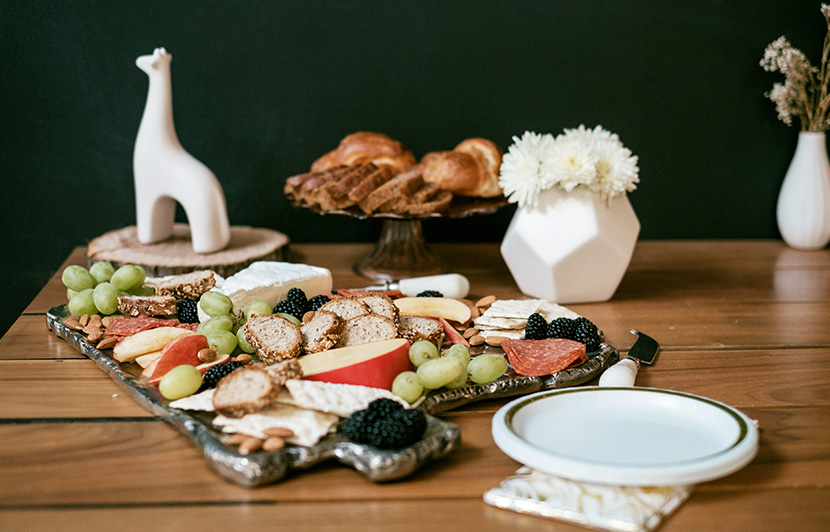 brunch cheese fruit platter 