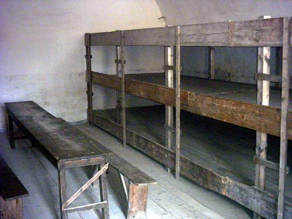 Terezin barracks, where Jewish prisoners lived and slept.