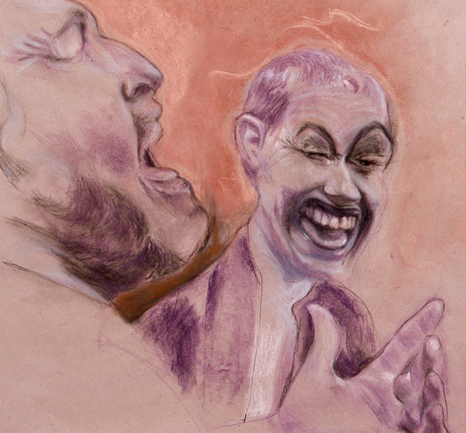 Ee Oh, 24"x18", conte crayon on paper, 2008