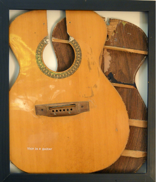 This is a Guitar, 24"x18", guitar, 2007