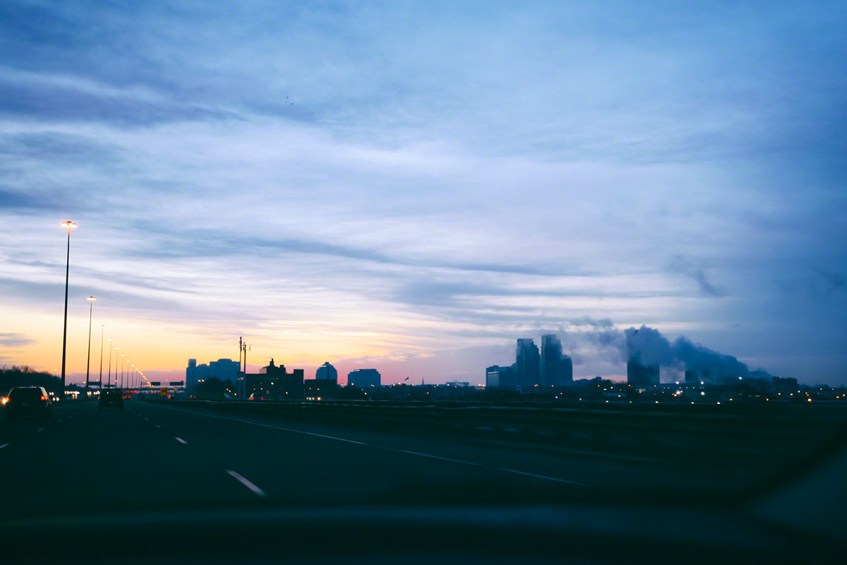 The sun rises over a sleepy Toronto ( photo credit: Lillian)