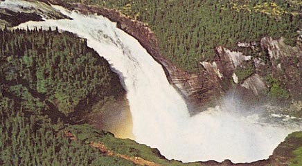 The falls prior to the diversion of the water Image source