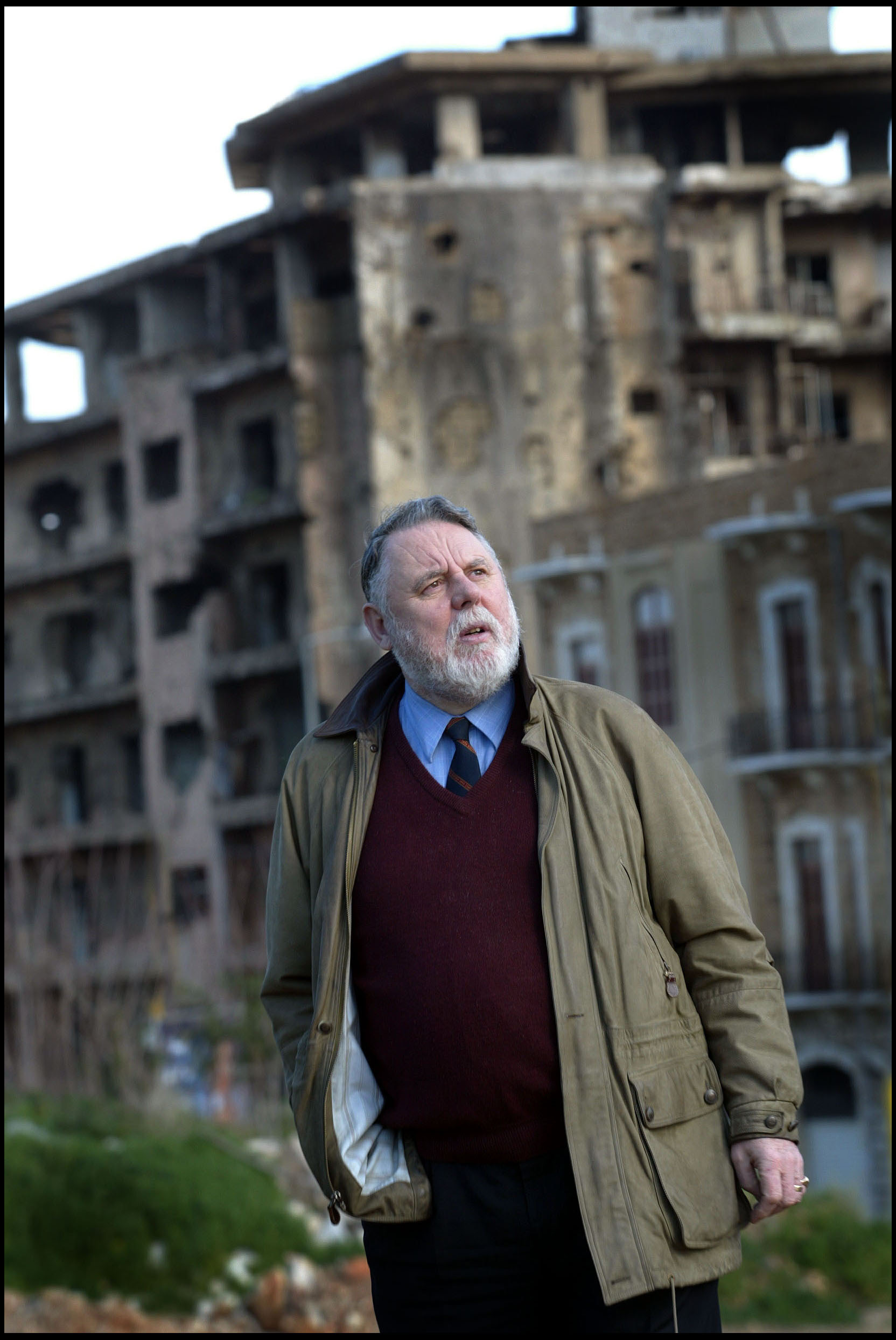 Terry Waite returns to Beirut for the first time, 13 years after being released from his five year kidnap ordeal.