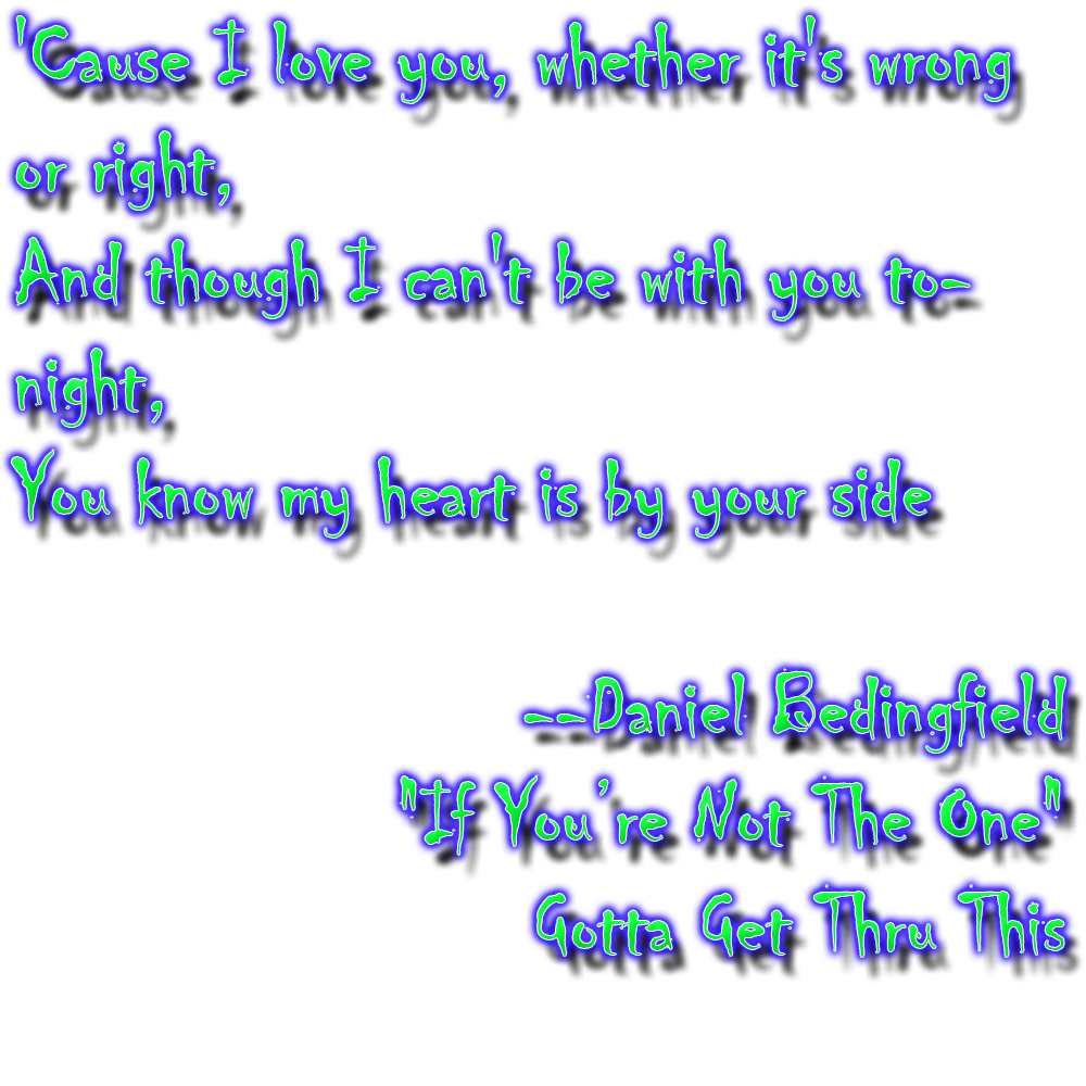 If You're Not the One, Danield Bedingfield.png