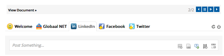 Example of a perfect and extremely smooth social platform's integration on GLOBAAL NET