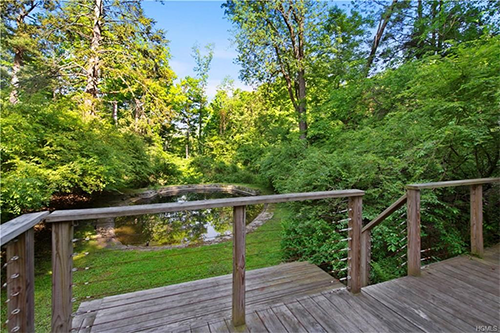 Deck and Pond