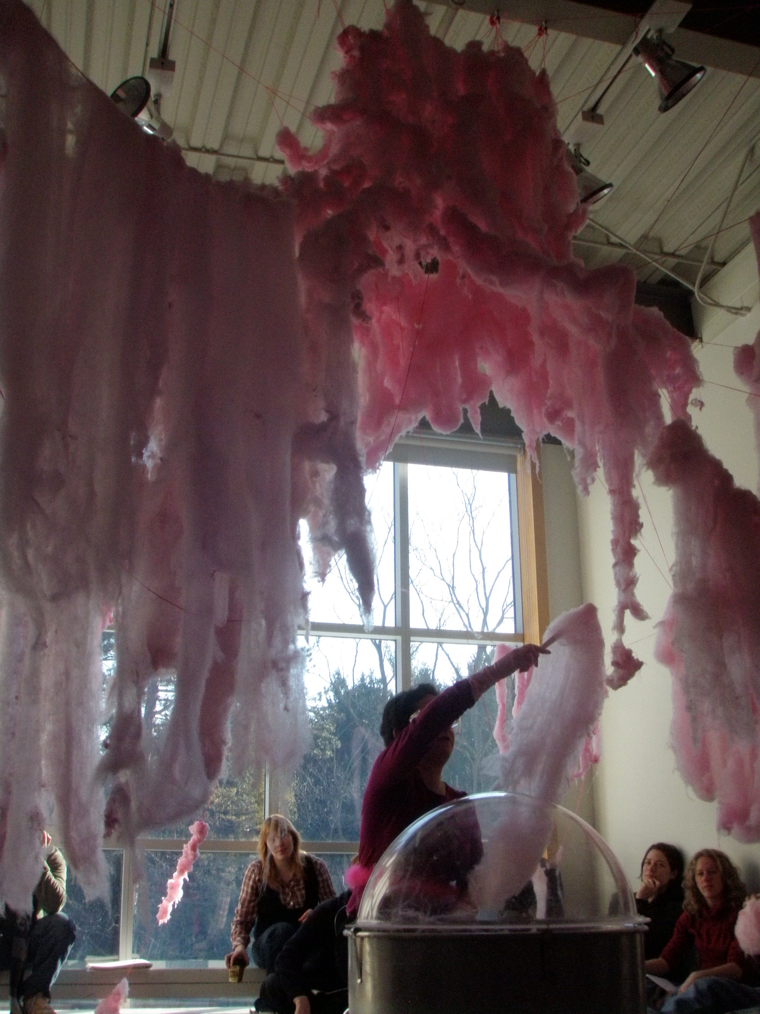 cotton candy spinning demo. Photo: Ari Brice