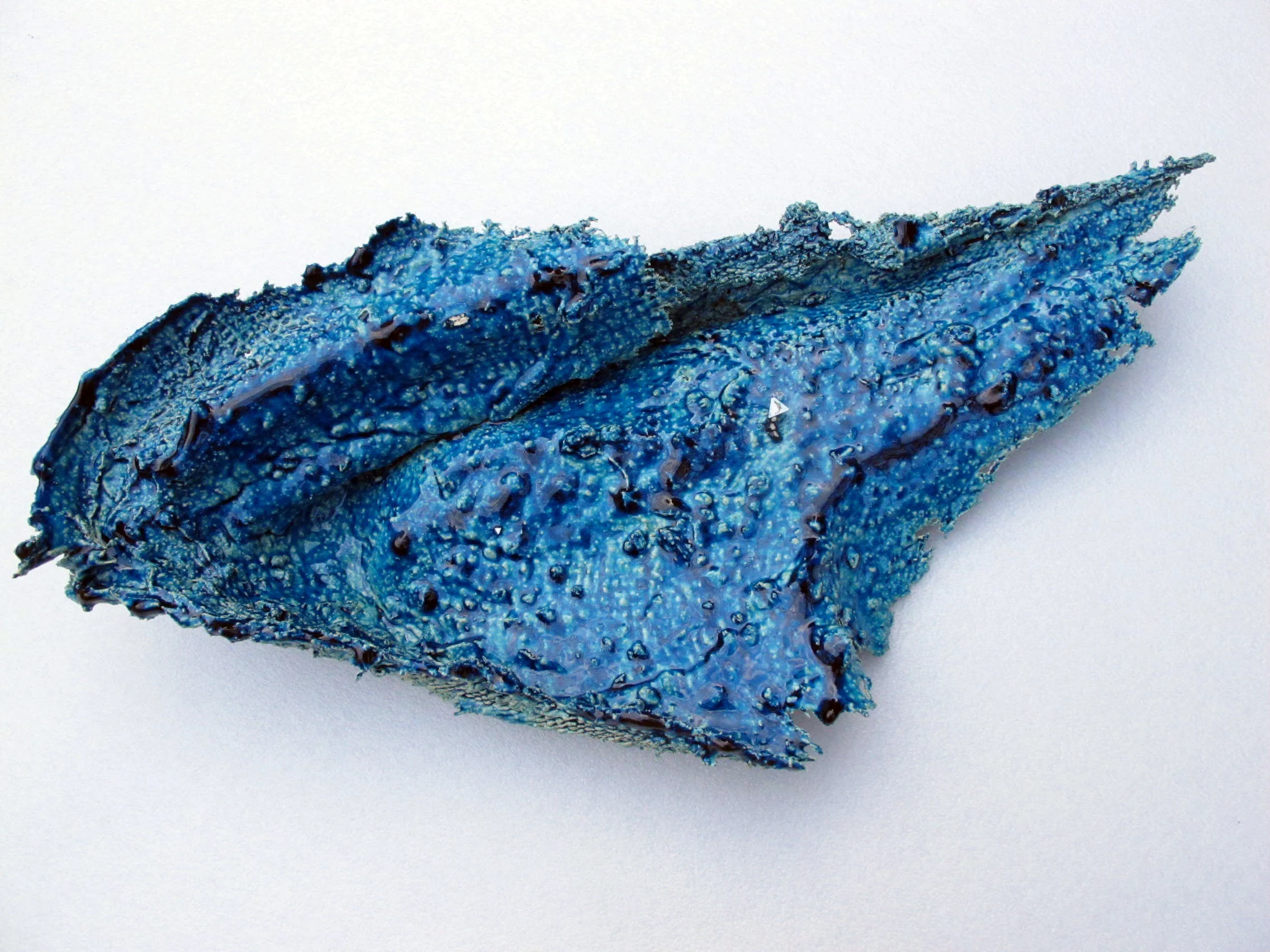 Flying Clay: Turquoise, 2013. stoneware with glaze. Made at the European Ceramic Work Centre, NL