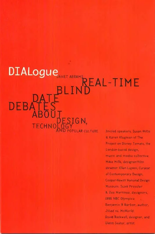 DIALogue was my first foray into public event programming and moderating, and took place in the 'Clock Room' at the Cooper Union — the room behind the large analog clock that faces onto Cooper Square, New York. Hence the series title. The idea was …