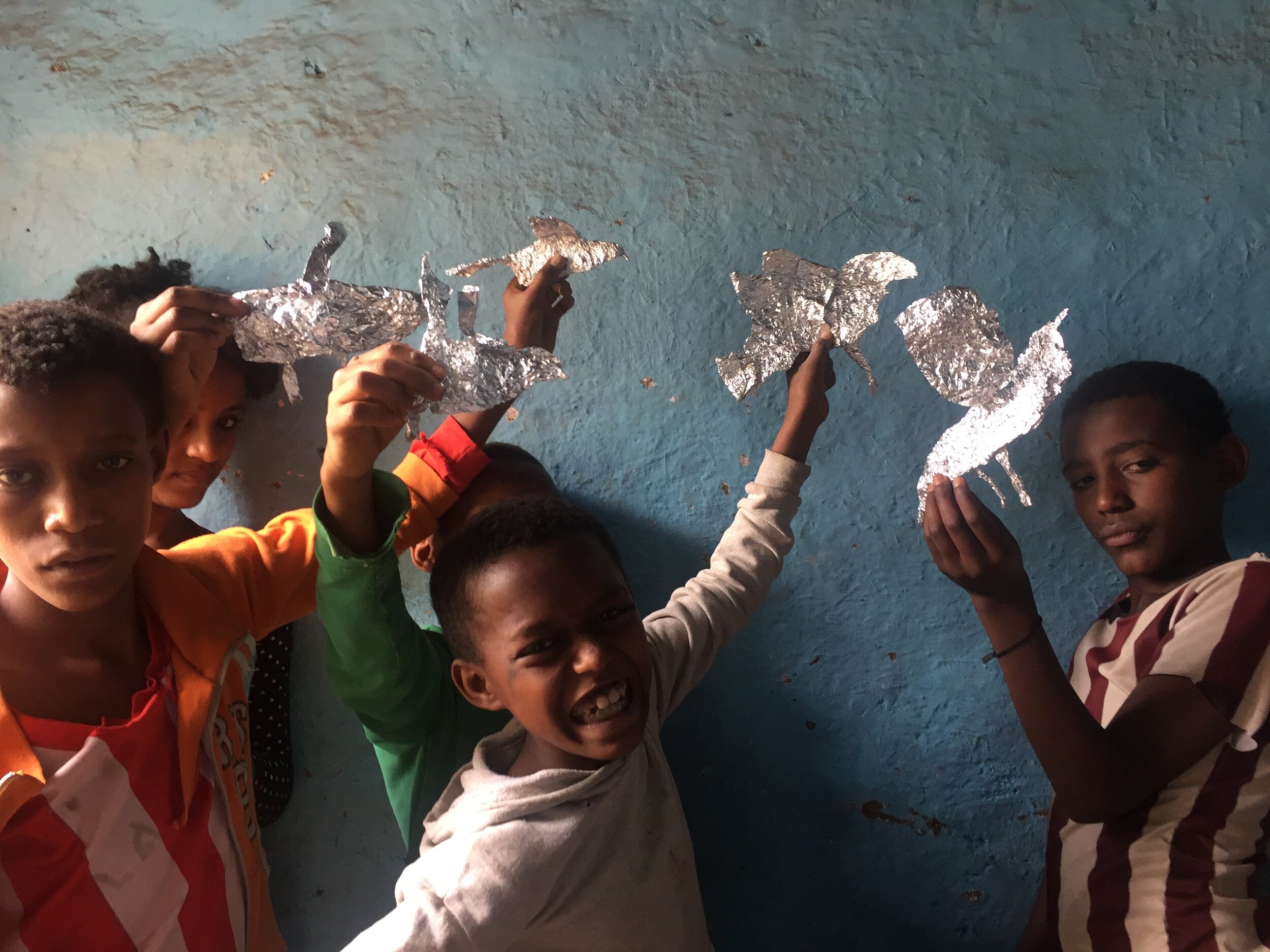 we made these birds ourselves