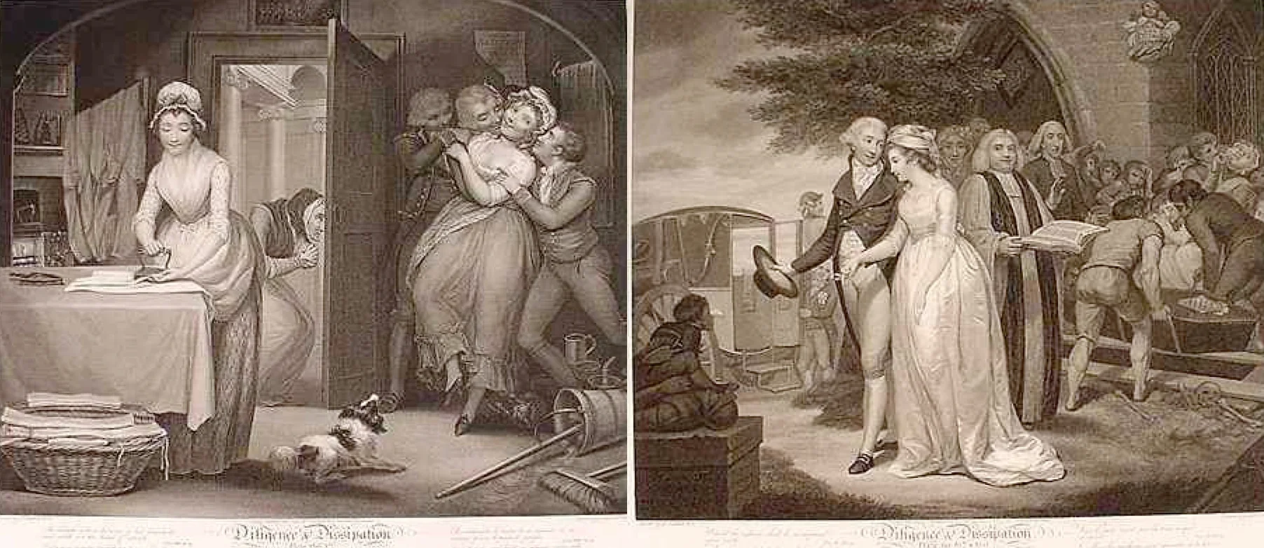 Virtue leads to success and a happy marriage. Vice end in disgrace and an early grave.
