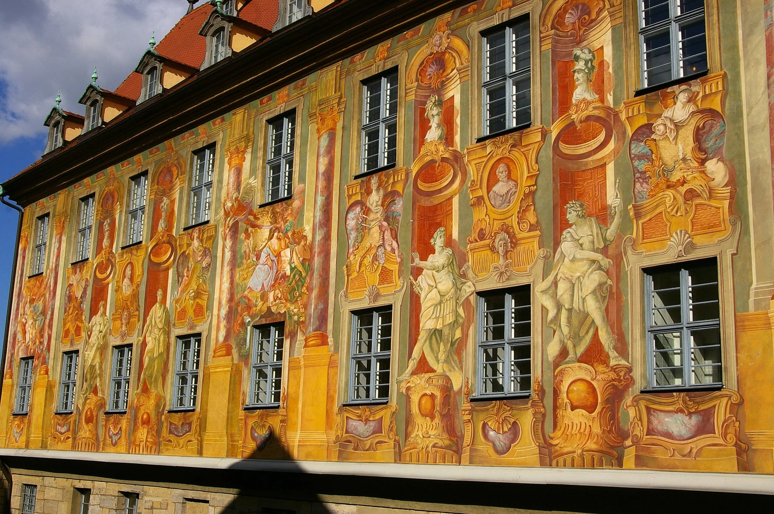 Facade painting by Johan Anwander , 1755 (photo: Wikimedia Commons)