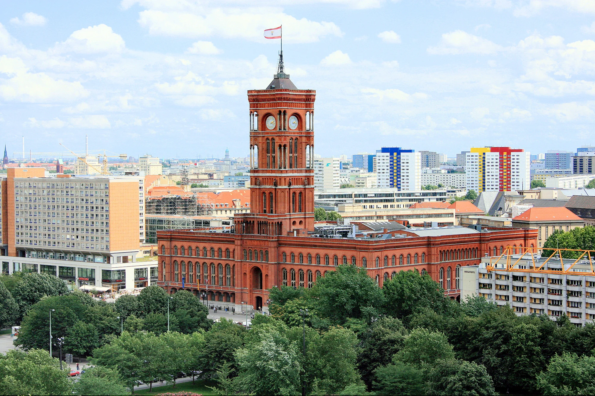 The Rotes Rathaus, Hermann Friedrich Waesemann, architect, 1861-1869 (photo by Olberz, Wikimedia Commons)