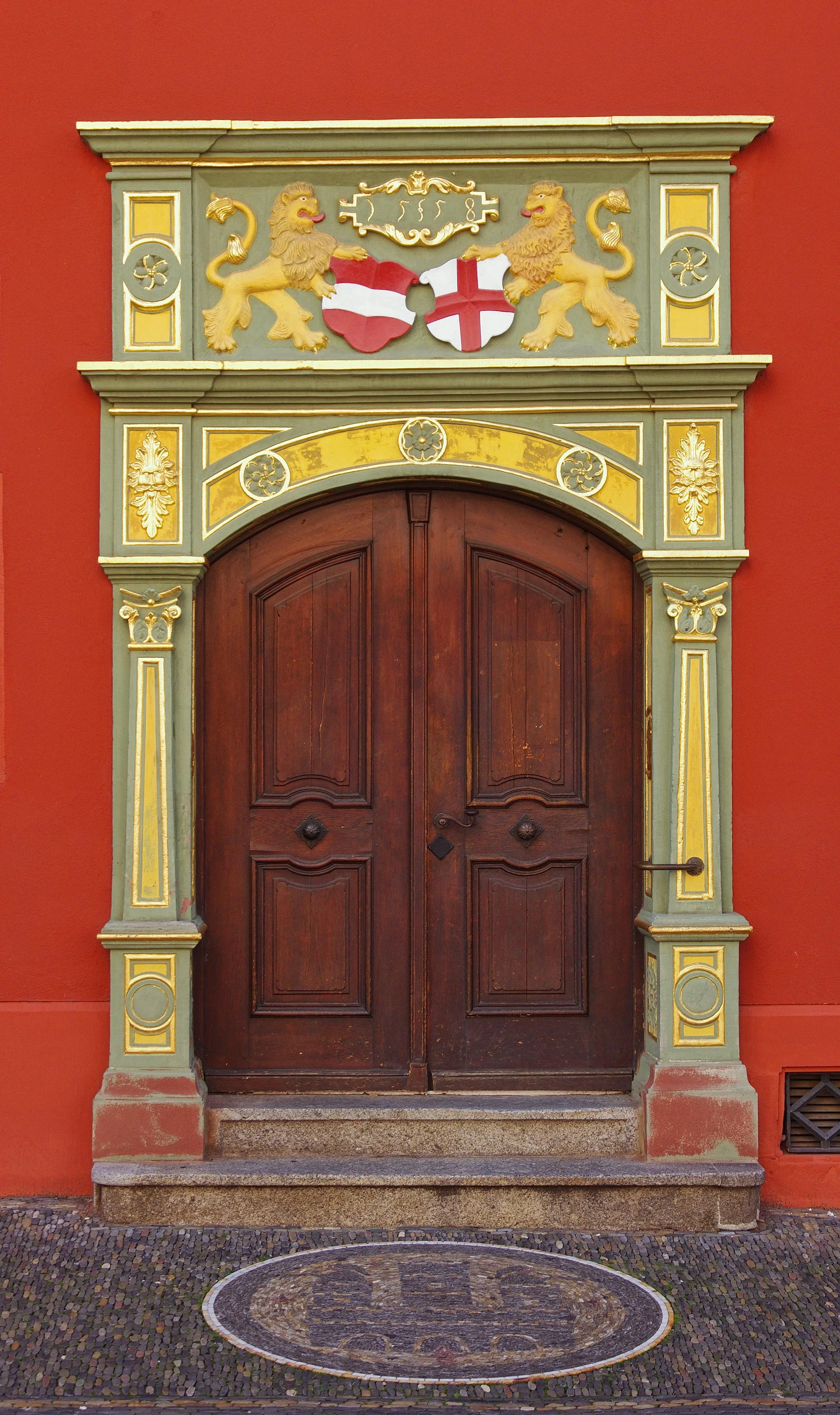 Door in old city hall building