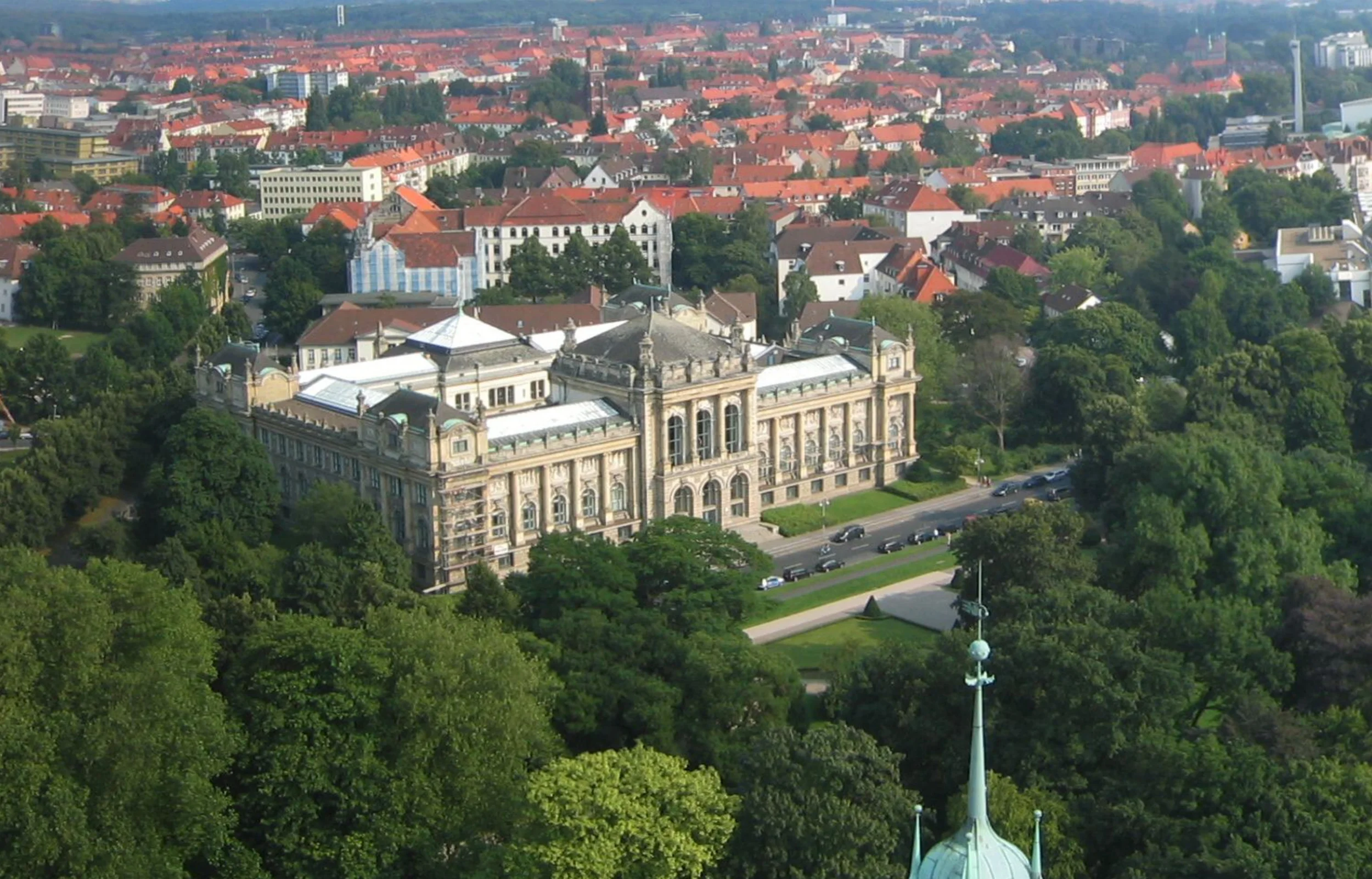 Panorama of Hannover from city hall dome