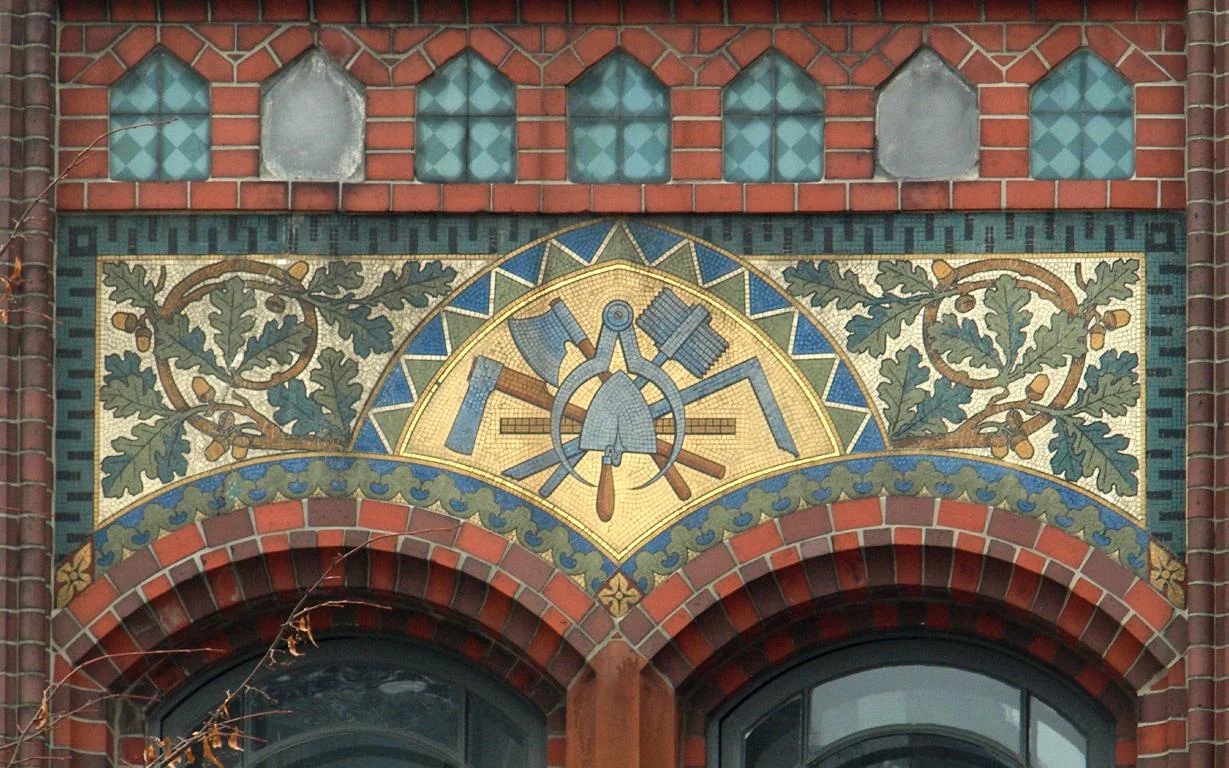 Mosaic honoring the crafts
