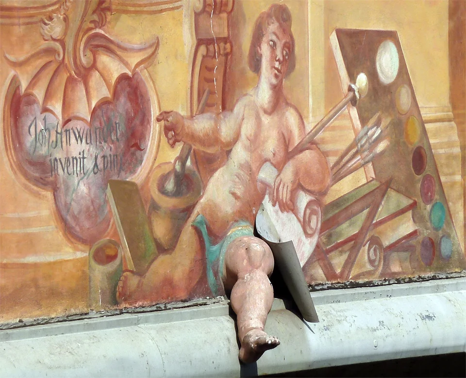 3-D "signature" by mural painter Johann Anwander (photo: Wikimedia Commons)