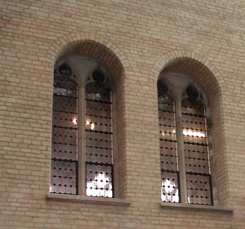 Detail of the Saalbau, the oldest section on the Cologne city hall, constructed in 1330