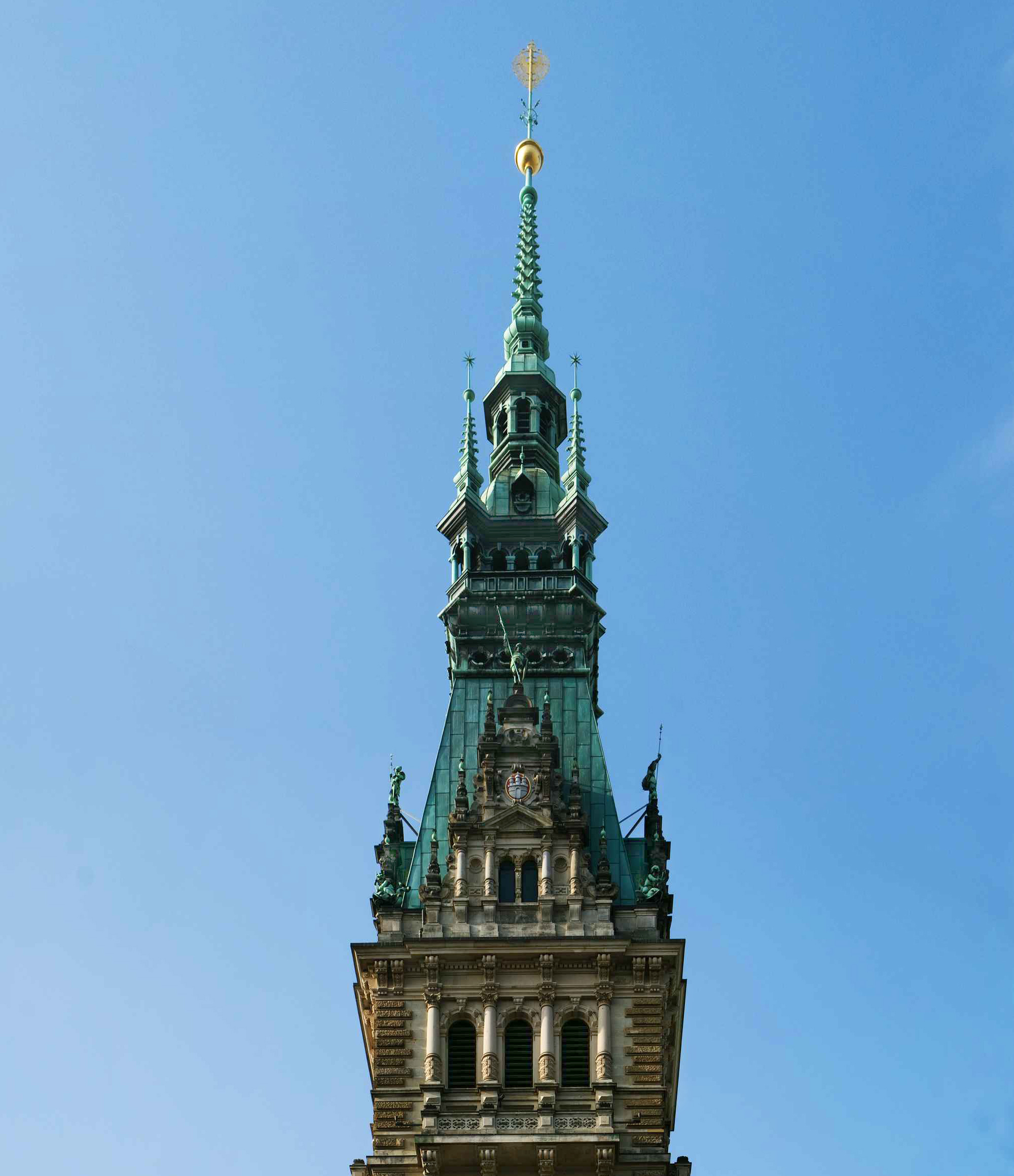 Tower top and finial