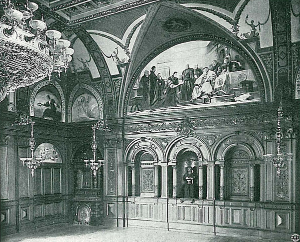 Meeting room in the city hall, 1895 (photo by Karl Lange)
