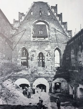 The Nuremberg City Hall in 1945