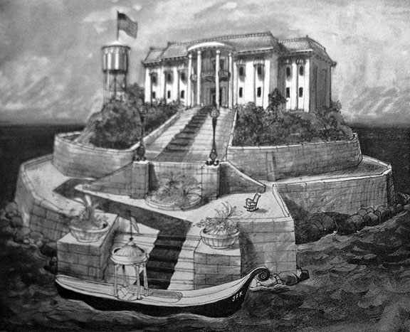 Alcatraz as a Summer White House, by Barton David, 1963