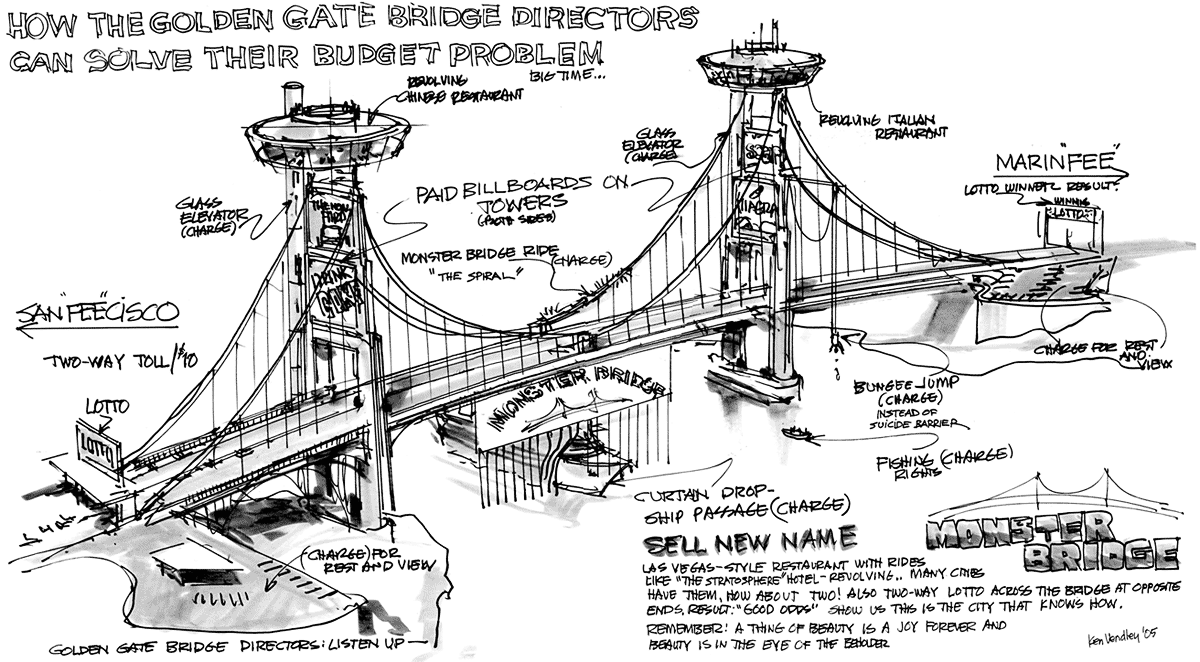Sketch by Ken Vendley, 2005