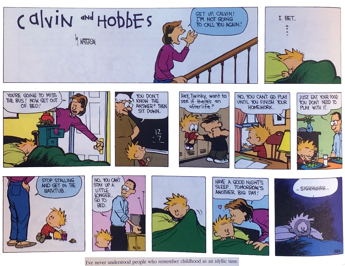 -- in T he Calvin and Hobbes Tenth Anniversary Book (1995)