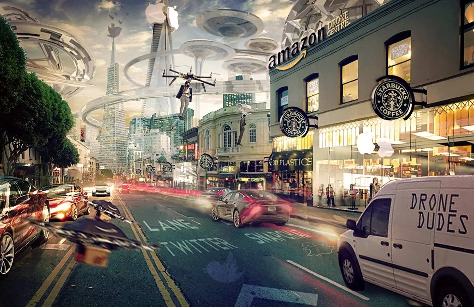 Drones, Copters, Hyperloop and Apple Pyramid (Chris Dannen, Fastcolabs, 2014)