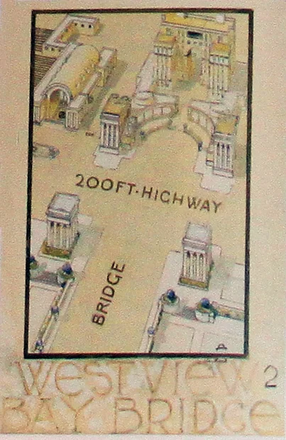 Maybeck plan, view looking west (1939)
