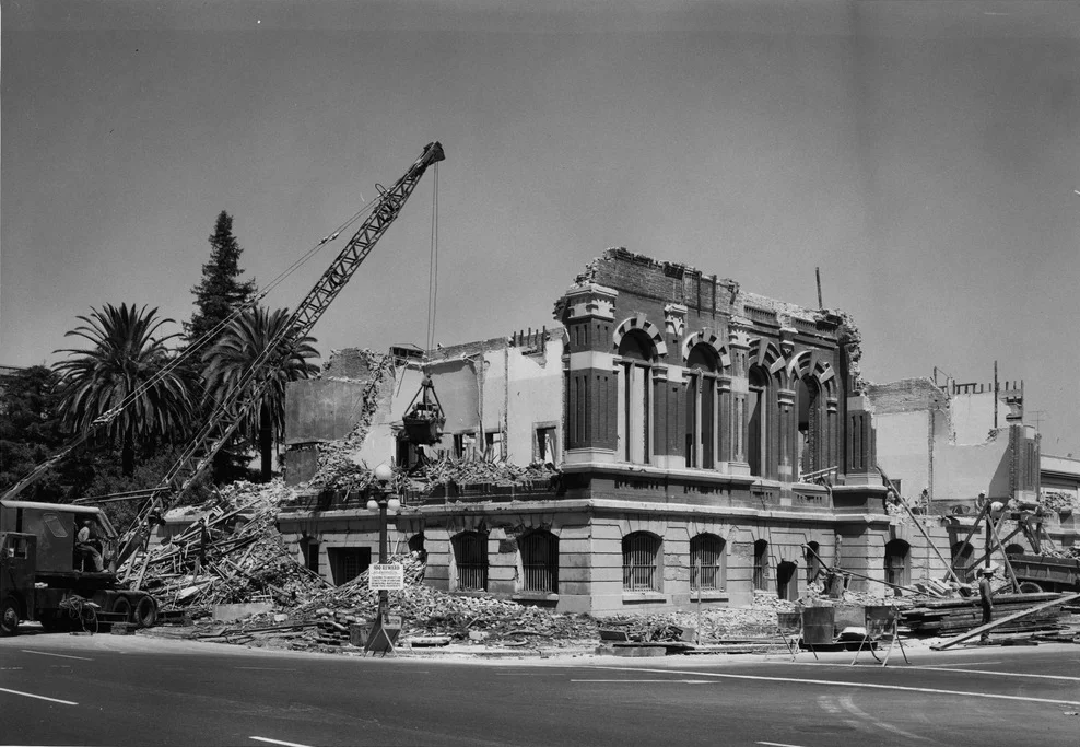 Demolition in 1958