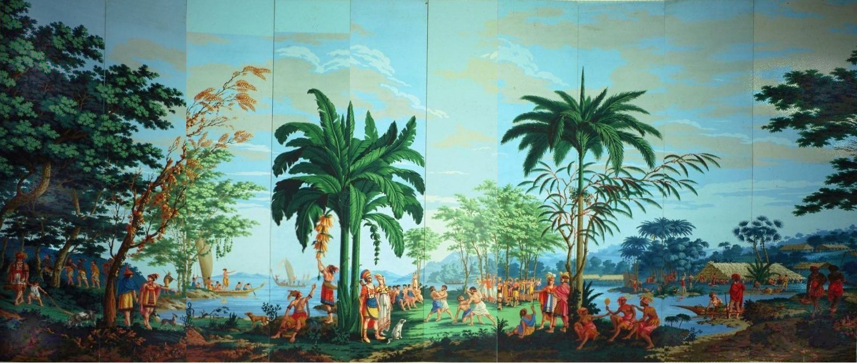 Designed by Jean-Gabriel Charvet, manufactured by Joseph Dufour