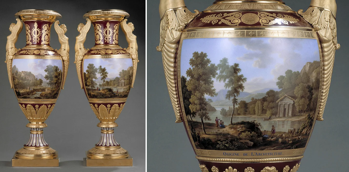 Pair of vases by Henri and François Nast