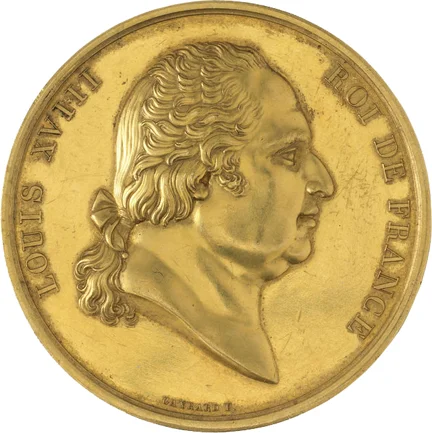 Medal presented to Jacquard at the closing ceremonies of the 1819 exposition