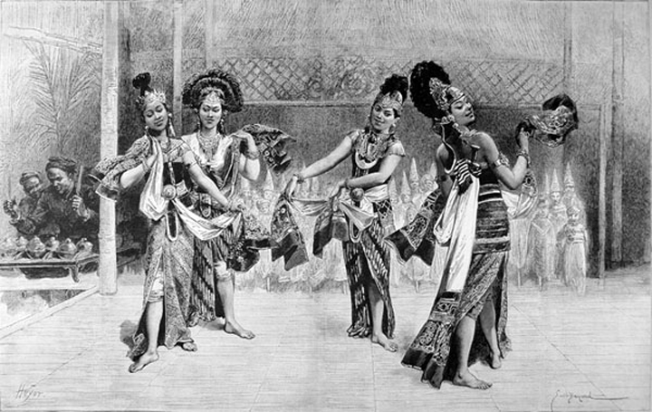 Javanese dancers at the 1889 exposition