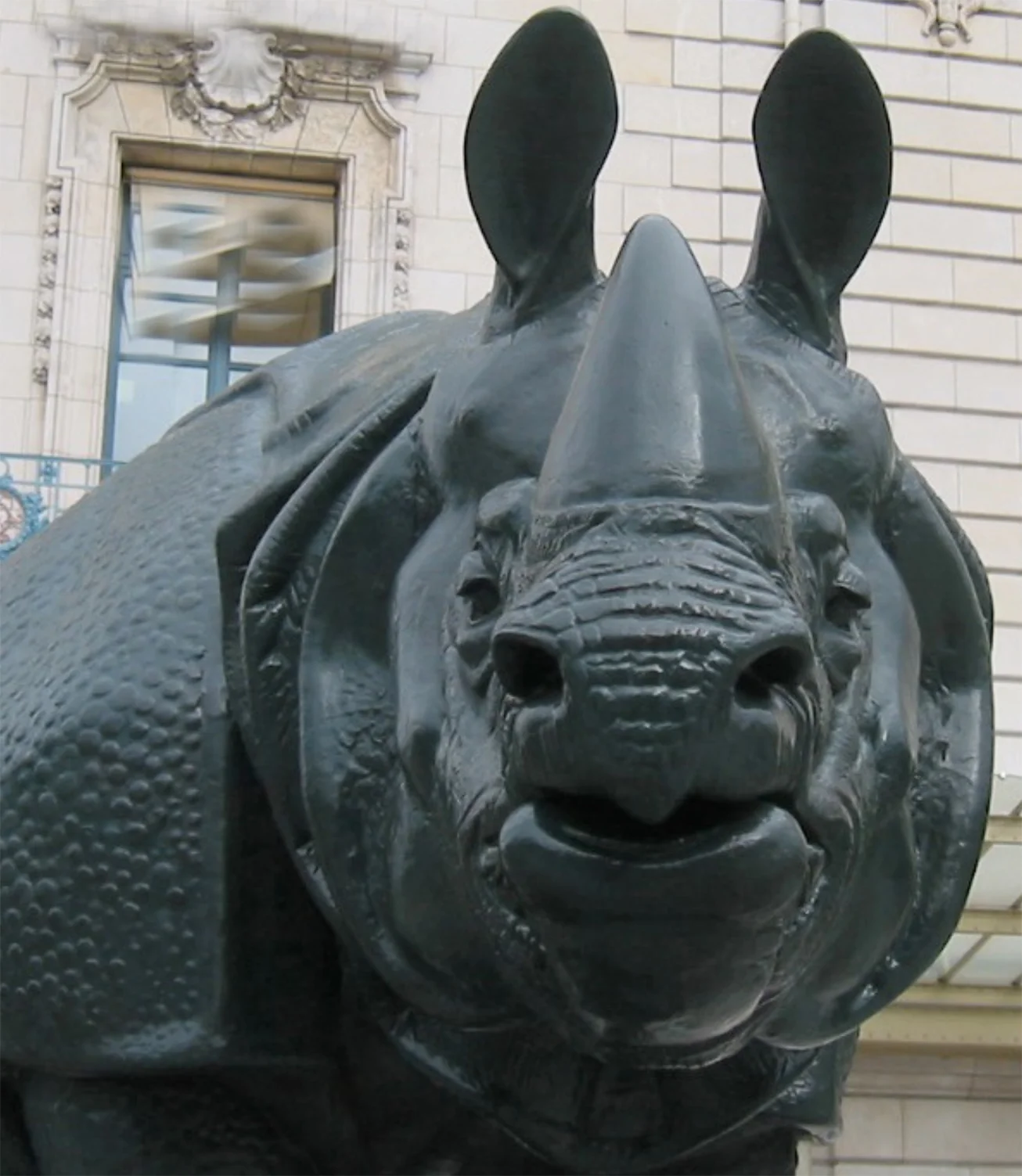 Rhino from the 1878 Exposition, now in front of the Orsay Museum