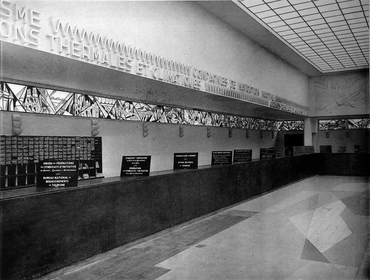 Interior of the Tourism Pavilion; Robert Mallet-Stevens, architect