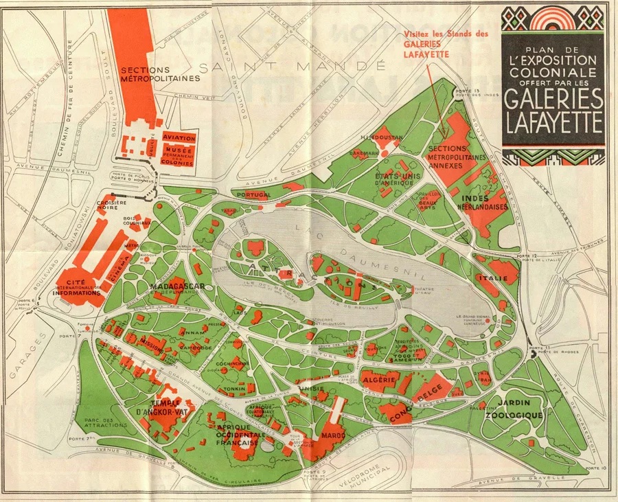 Plan of the 1931 Exposition ( Click here for more images )