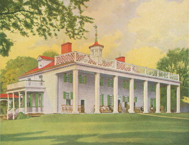 Mount Vernon Reconstruction at the 1931 Exposition, by Sears and Roebuck ( click here for the story of its construction )