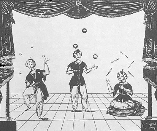 Indian Jugglers in Vienna, 1830