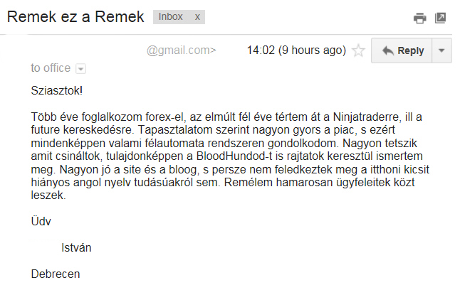 ©2014 Remek! Trading Systems.