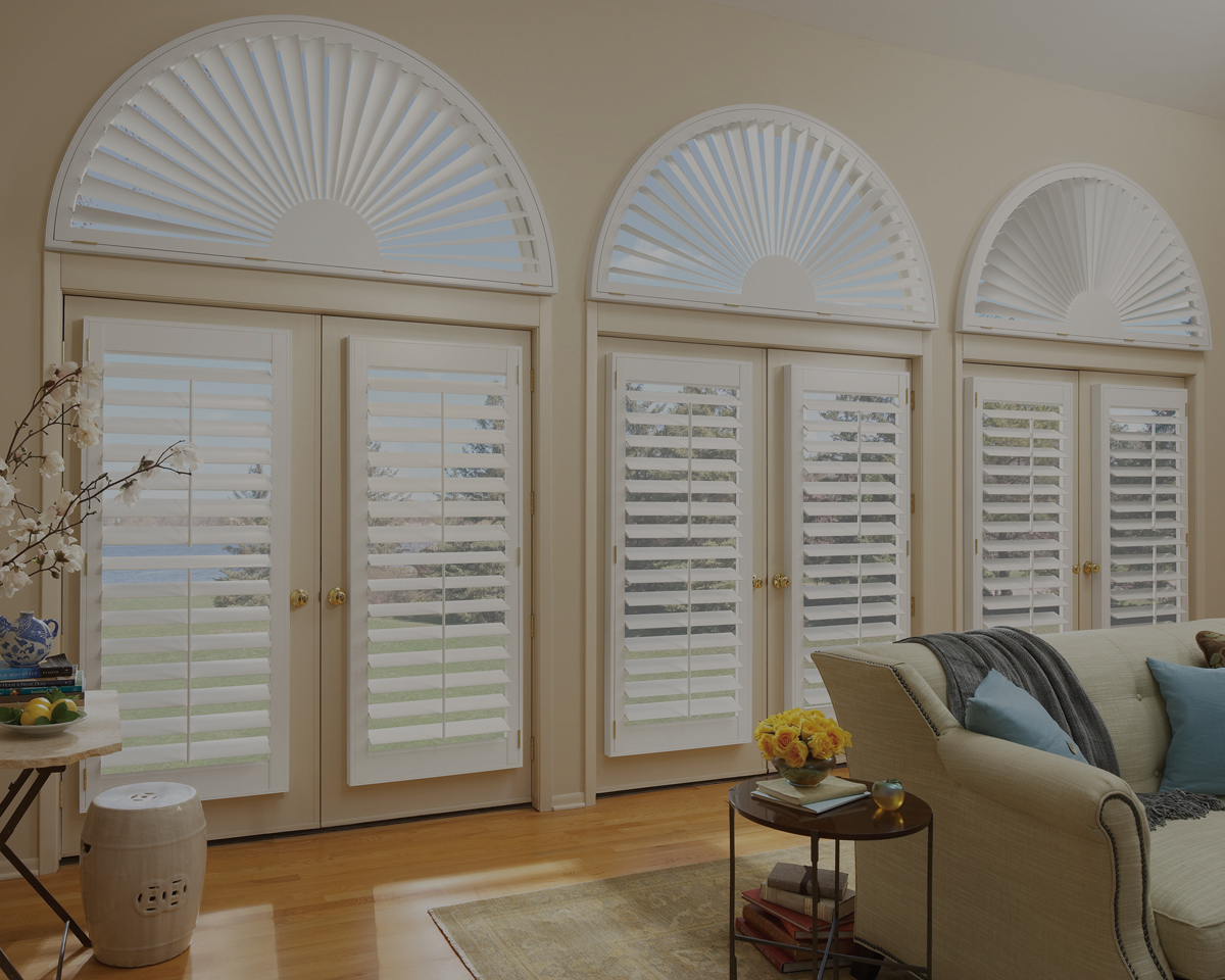 Specialty Shapes In Windows Spring Shutters Blinds