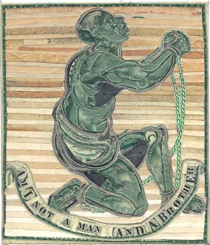 Am I not a man and a brother? by C.K.Wilde, currency collage