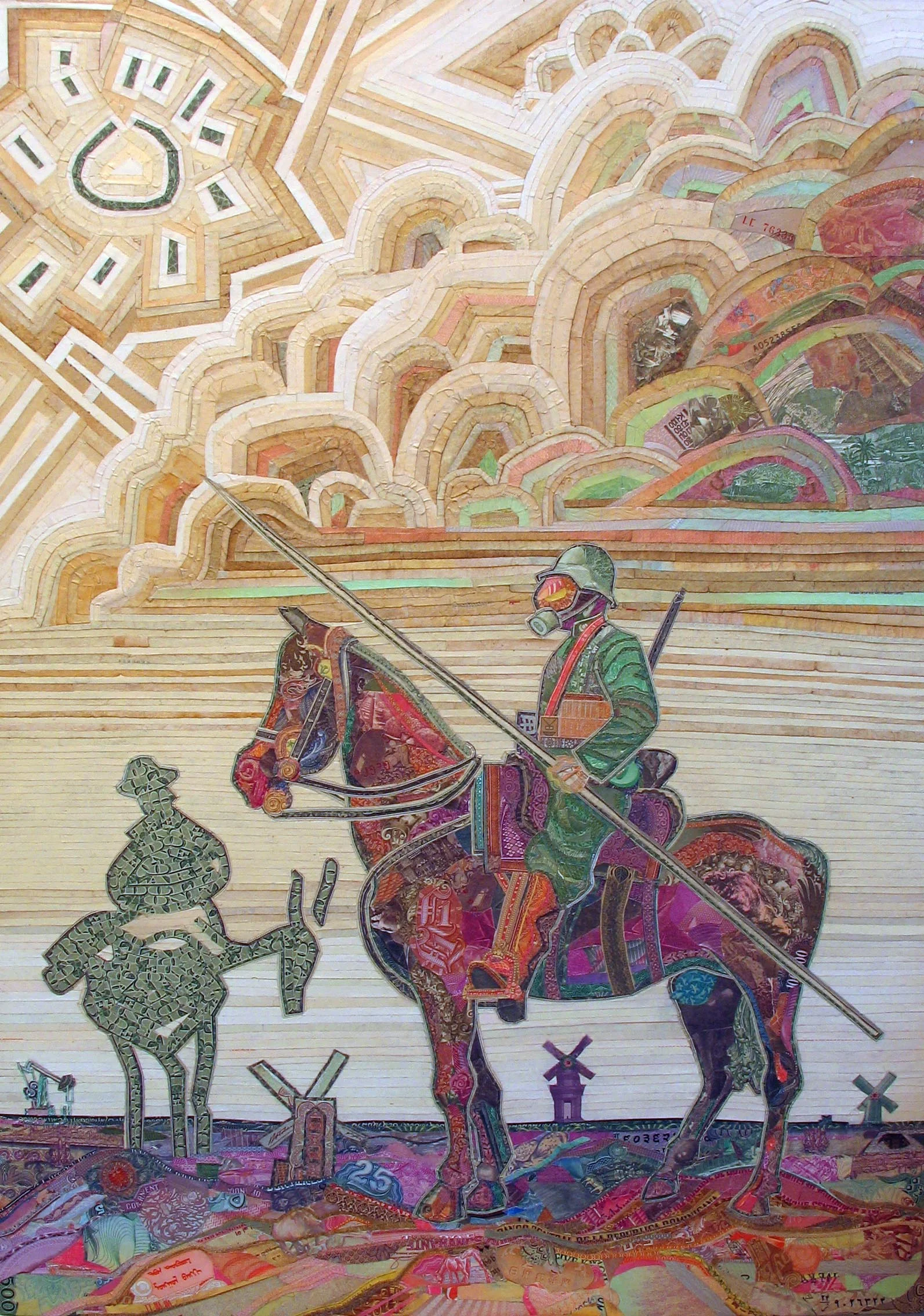 Quixotic ambition by C.K.Wilde, currency collage