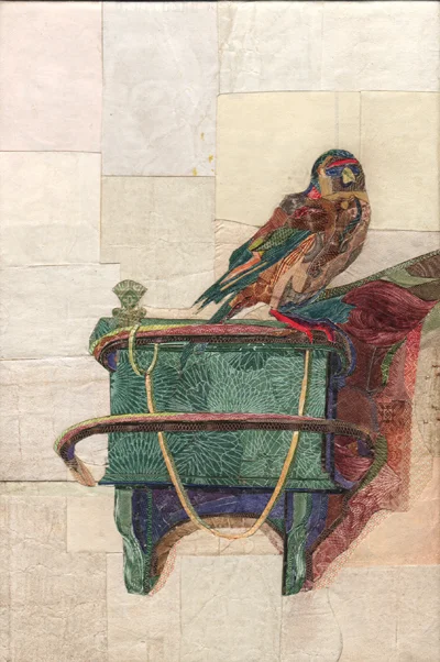 Fabritius's Goldfinch by C.K.Wilde, currency collage