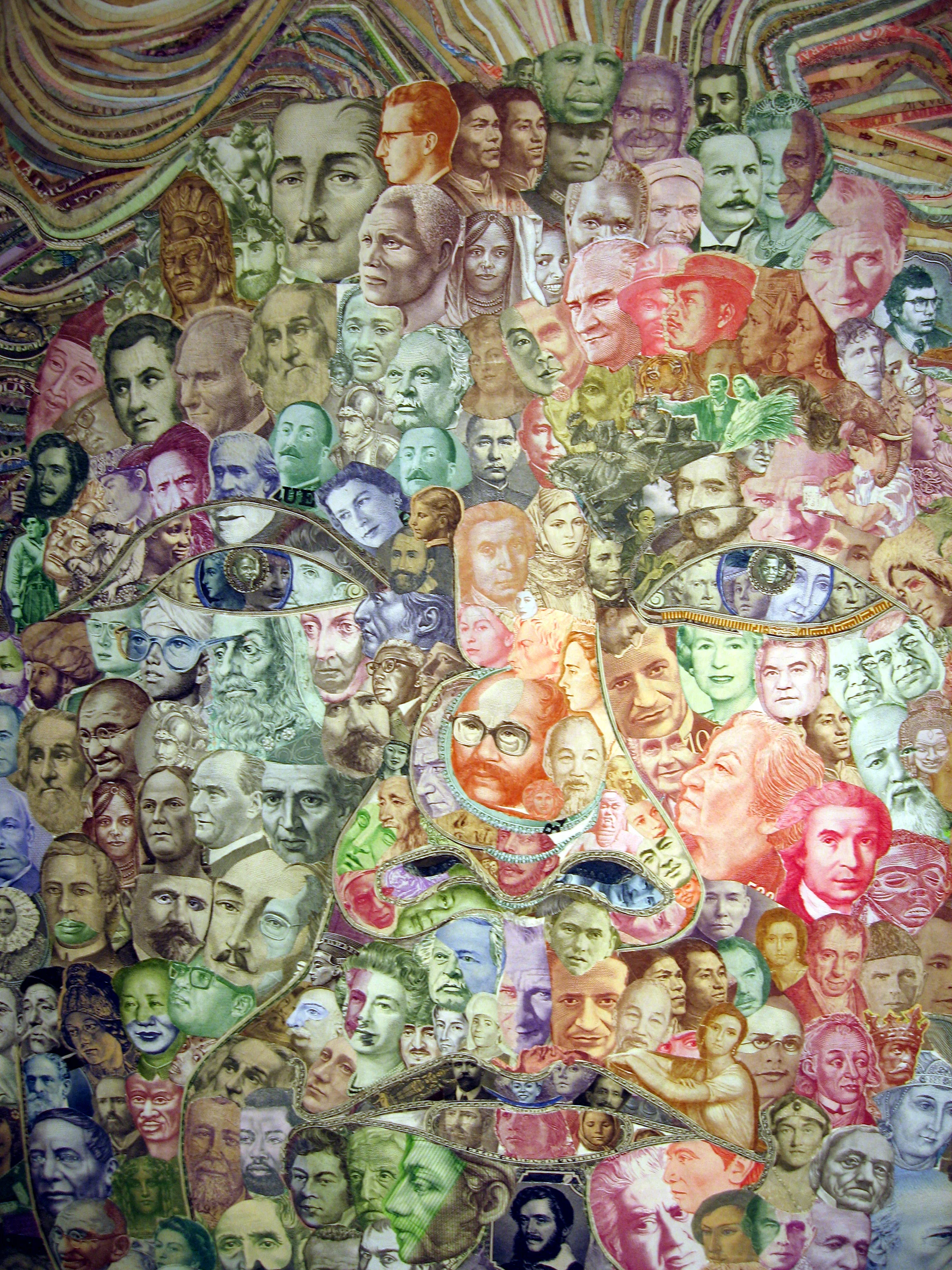 E pluribus unum by C.K.Wilde, currency collage