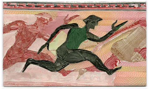 Marathon not sprint by C.K.Wilde, currency collage